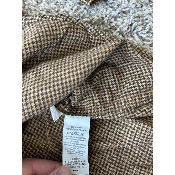 LL Bean Wicked Good Flannel Shirt Men's Large Regular Barley Traditional Fit NWT - Picture 4 of 6